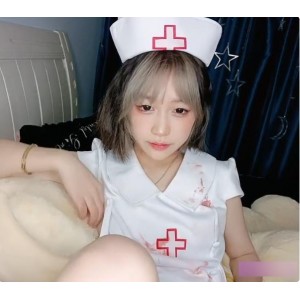 又纯又欲短发萌妹（米拉）cosplay护士装【1V，1.9G】