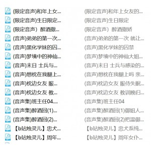 B站烛灵儿120部26G合集蜜桃臀绝了